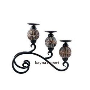 Kayna Export Iron Fancy Black <b>Candle</b> Holder Handmade Metal Classic <b>Candle</b> Stand Eco-Friendly Hot Sell Latest Design <b>Cheap</b> Price - Product Image 6