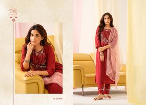 Nuevo hermoso Chandler de viscosa y algodón con Organza Dupatta Kurtis - Product Image 3