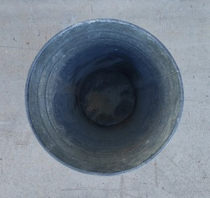 Vase de fleurs en métal galvanisé, grands seaux de fleuriste français, Style rustique de ferme, Vase de sol en métal galvanisé, décoration - Product Image 5