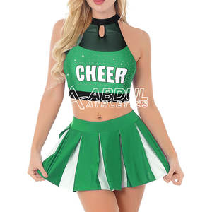 ชุดเชียร์ลีดเดอร์สำหรับผู้ใหญ่เครื่องแบบเชียร์ลีดเดอร์น้ำหนักเบาสีทึบ - Product Image 1