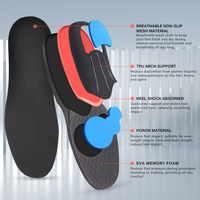 S-King Échantillon Gratuit Semelle Orthopédique Unisexe de Qualité Médicale pour Chaussures de Sport avec Soutien de la Voûte Plantaire