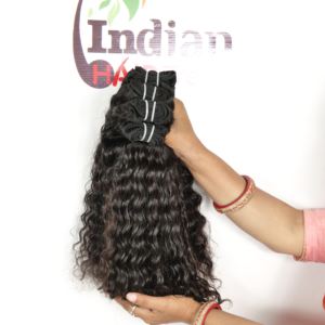 Vendedores de mechones de pelo indio baratos, máquina de cabello humano de doble trama, procesado químico de extensiones de cabello humano indio a la venta - Product Image 2