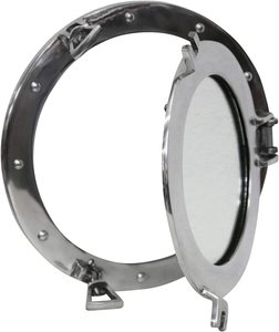 ช่องหน้าต่างอลูมิเนียมพร้อมกระจกทรงกลมทำจากนิกเกิลสำหรับเรือช่องหน้าต่างโลหะแข็ง - Product Image 5