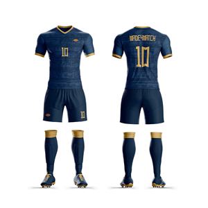 Uniformes de Fútbol Personalizados Sublimados, Ligeros, Elásticos, de Secado Rápido, Transpirables, 100% Poliéster, Camisetas de Fútbol Unisex - Product Image 1