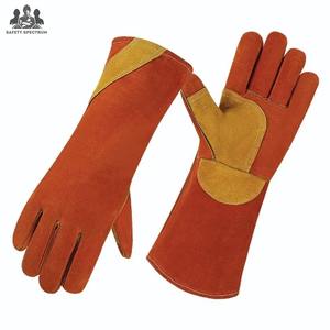 Gants de soudage de sécurité en cuir de vachette de qualité supérieure pour le sport, écologiques, respirants, anti-aiguilles, toutes saisons, vintage - Product Image 1