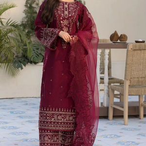 Women's Indian & Pakistani Clothing Chiffon 3 Piece Party <b>Dress</b> 2025 New Arrival Chiffon <b>Wedding</b> Wear <b>Dress</b> For Women - Product Image 1