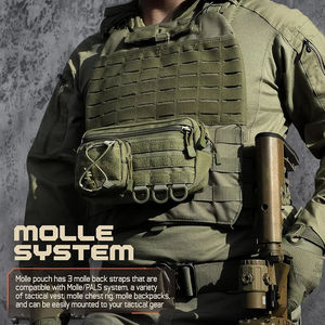 Sac utilitaire tactique imperméable antivol Molle à dos souple, organisateur d'équipement de plein air, randonnée, camping, voyage, sac à dos de chasse - Product Image 5