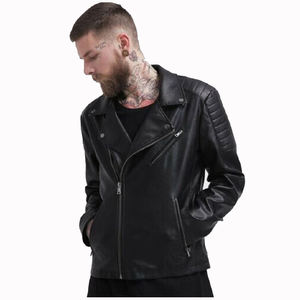 Chaqueta de Motociclista de Cuero Genuino para Hombre, Estilo Casual, OEM, Venta al por Mayor, Anti-UV, Transpirable, Precio de Fábrica - Product Image 1