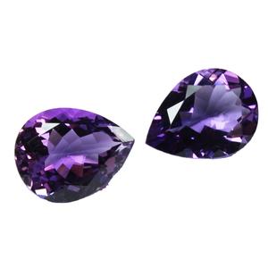 พลอยอเมทิสต์สีม่วงธรรมชาติทรงหลวมตัดเหลี่ยมเพชรพลอยหลวมสำหรับทำเครื่องประดับ - Product Image 3