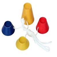 4 pièces ensemble de pointes d'entraînement de balle de Golf hiver neigeux conditions de terrain en caoutchouc T-Shirts porte-balles de Golf t-shirts parcours de Golf plateaux de balles