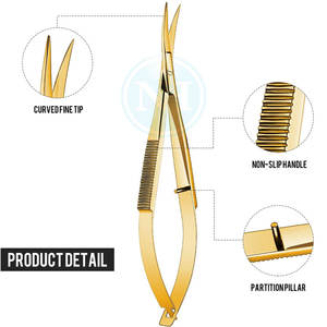 Tijeras de Tenotomía Westcott de Acero Inoxidable, Tijeras Quirúrgicas Curvas para Corte Manual, Uso Hospitalario, Calidad Premium - Product Image 3