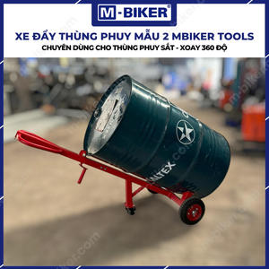Chariot à tambours robuste MBiker, modèle 2-500 kg de capacité, conteneur à tambours en acier à 4 roues - Product Image 2