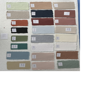 Hojas de papel hechas a mano con trapo de algodón con bordes hechos a medida en una variedad de colores ideales para caligrafía y papelería de boda - Product Image 4
