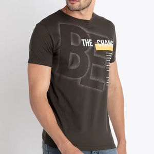 Camiseta de algodón 100% desgastada y pesada Vintage, camiseta de gran tamaño con lavado ácido Boxy gráfico personalizado para hombre 260 430 330 300Gsm - Product Image 2