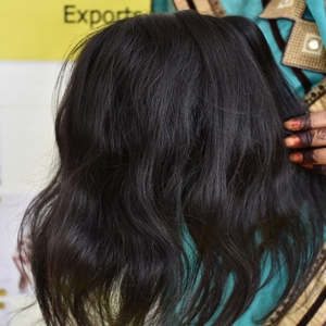 Cheveux indiens bruts Temple vierge 100% Machine Double trame droite cheveux humains armure non transformés cuticule aligné cheveux humains - Product Image 5