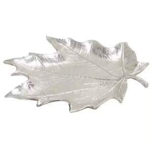 Diseño moderno Nueva llegada Bandeja decorativa de aluminio Esmalte Impresión Bandeja para servir para frutas secas - Product Image 4