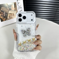 Étui de téléphone incassable pour Xiaomi 15T Pro 5G, design magnifique, accessoires exquis en forme de papillon
