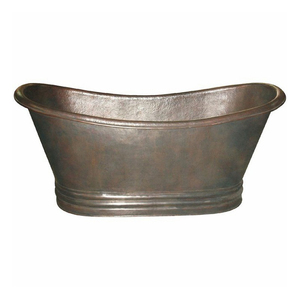 พรีเมี่ยม antiqued copper 16 Gauge victorian clawfoot อ่างอาบน้ำหรูหรารองเท้าแตะภายในแบบอิสระ - Product Image 6