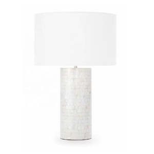 Mosaic Pattern Mother of Pearl Inlay Mid-Century Table <b>Lamp</b> Without <b>Shade</b> Elegant <b>Lamp</b> for Indoor Use Wedding Office Home Decor - Product Image 5