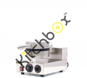 Gaufrier Kitchbox Industrial Commercial Liege Heart avec revêtement antiadhésif en acier inoxydable et mode économie d'énergie - Product Image 4