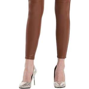 2025 Best New <b>Ladies</b> PU Trousers Fall Winter Fashion Clothing Leather Straight Pants Women High Waist Zipper - Product Image 2