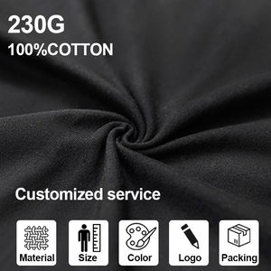 Alta calidad 230gsm 100% algodón cuello redondo Unisex Casual diario Streetwear manga corta logotipo personalizado camiseta ODM 3D Lona de los hombres - Product Image 5