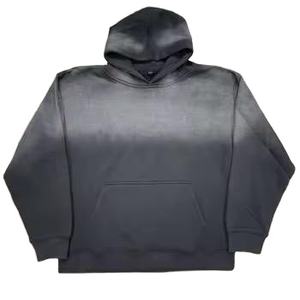 Sweat-shirts à capuche respirants de haute qualité, effet délavé, séchage rapide, coupe ajustée, prix abordable, durables, pour hommes, collection 2026 - Product Image 1