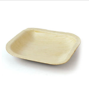 Assiettes carrées en feuille de palmier Areca biodégradable Fournisseur de vaisselle écologique durable à bon prix - Product Image 5