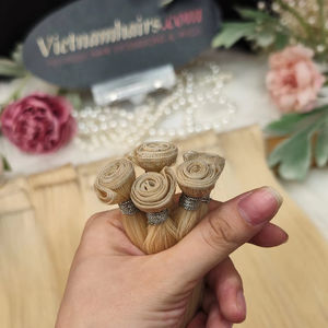 Extensiones de cabello humano virgen vietnamita recto con cutícula completa de 8 pulgadas de calidad superior 2025 al por mayor para pelucas de trama Genius - Product Image 1