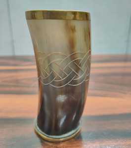 Vaso de cuerno para beber, jarra vikinga, vino de cuerno de búfalo Natural de alta calidad, vaso de chupito o cerveza Real - Product Image 4