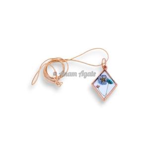 Fleur séchée personnalisée avec pendentif en résine d'orgone de fleur de feuilles | Fournisseur de pendentifs en résine d'orgone de fleur en ligne - Product Image 3