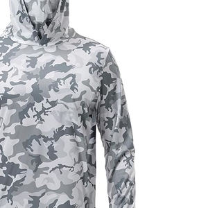 Chemise de pêche à manches longues à capuche camouflage pour homme UPF 50 Anti-UV Respirante Séchage rapide Vêtements de sport de plein air Vêtements de pêche - Product Image 2