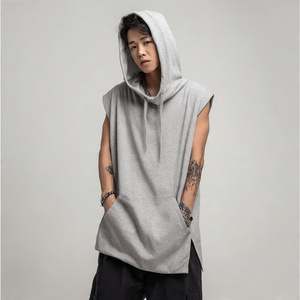 Sudadera sin Mangas Holgada para Hombre, Camiseta Deportiva con Capucha, Sudadera sin Mangas Holgada y Ajustada para Hombre - Product Image 4