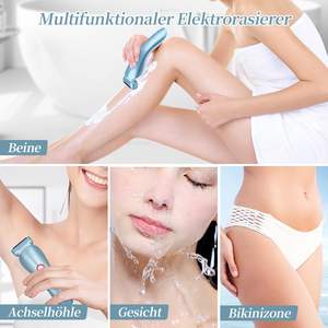 Rasoir électrique sans fil rechargeable par USB pour femmes, rasage indolore humide/sec, double lame, lumière LED pour le visage, les jambes, les aisselles, les zones du bikini - Product Image 5