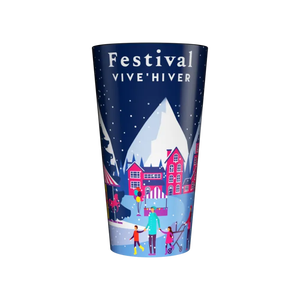 Tazza Personalizzata 33-40 cl Ecologica Senza BPA in Plastica Riutilizzabile Senza Quantità Minima Prodotta in Francia - Product Image 1