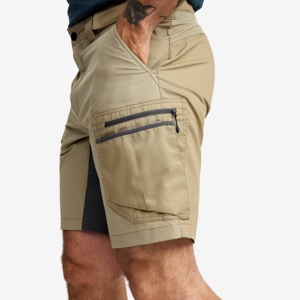 Pantalones Cortos Cargo de Punto Sólido para Hombre, Modelo Más Reciente, Cintura Media, Multibolsillos, Casuales, Mezcla de Poliéster/Algodón, Secado Rápido - Product Image 3
