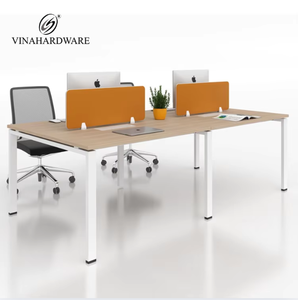 โต๊ะเหล็กใส่คอมพิวเตอร์เก้าอี้สบายเฟอร์นิเจอร์สำนักงานรูปตัวแอลทันสมัยทนทาน - Product Image 6