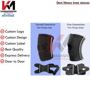 Genouillères de compression réglables et durables, respirantes, à bas prix, pour la musculation, en nylon/coton/polyester, de qualité supérieure - Product Image 5