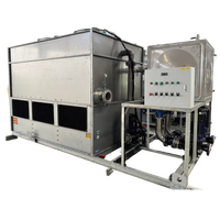 Tour de refroidissement à circuit fermé en acier inoxydable, système de refroidissement par évaporation pour applications industrielles avec transfert de chaleur haute performance