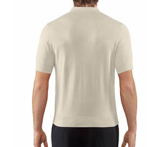 Polo de golf de alto rendimiento para hombre al por mayor, personalizado con logotipo personalizado, hecho de algodón/patrón sólido de fibra de bambú - Product Image 6