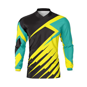 Venta al por Mayor de Camisetas de Motocross Personalizadas, Transpirables, Estampadas, de Manga Larga para Hombre, de Verano, de Alta Calidad - Product Image 4