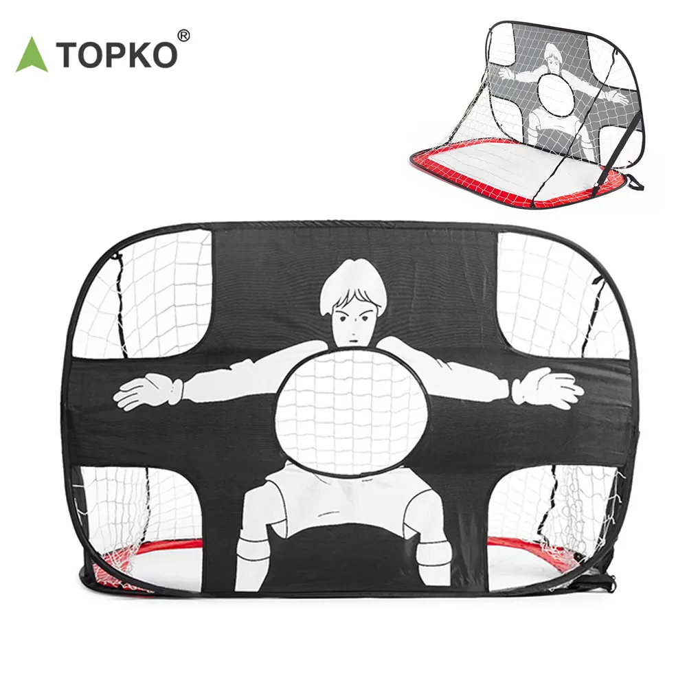 TOPKO-portería plegable portátil de alta calidad para exteriores, puntería de fútbol Pop-Up, portería de entrenamiento, Red de fútbol para niños