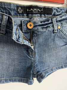 Vintage S Taille Denim Shorts Jeanagers Autre Artisanat Jeans Pantalon Court - Product Image 2