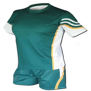 Ensemble d'uniformes de rugby personnalisés pour femmes, confortable, respirant, dernier style, doux et confortable, vêtements de rugby de football personnalisés pour femmes - Product Image 1