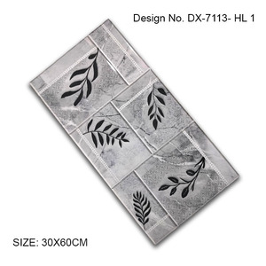 กระเบื้องเซรามิกดิจิตอล30x60ซม. ทันสมัยพิมพ์บล็อกหลายสีทึบเคลือบแบบแยกส่วนของตกแต่งผนังบ้านห้องน้ำโรงแรม - Product Image 2