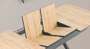 Juego de comedor moderno y elegante, exquisito diseño contemporáneo, 1 mesa y 6 sillas para uso en el hogar y la cocina de la villa - Product Image 3