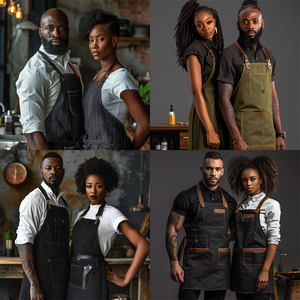 Biểu Tượng Tùy Chỉnh Dày Vải Đầu Bếp Bồi Bàn Người Đàn Ông Và Phụ Nữ Thống Nhất Nấu Ăn Nhà Bếp Thanh Nghệ Sĩ Tạp Dề Làm Việc Quán Cà Phê Nhà Hàng Tạp Dề - Product Image 2