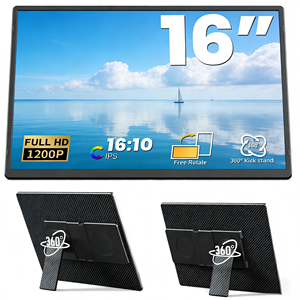 Moniteur IPS portable pour ordinateurs portables N3 16 pouces, moniteur de jeu LCD ultra fin FHD 1200P Type C ultra stable pour PS4 <span class=keywords><strong>PC</strong></span> ordinateurs de bureau - Product Image 1