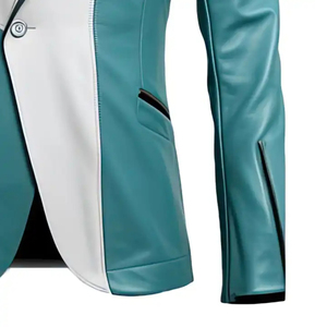 แจ็คเก็ตหนังผู้ชายขายดี ทรงเดี่ยว กระดุมเดี่ยว คุณภาพสูง กันลม ระบายอากาศ ผ้าขนสัตว์ กระดุมแบบติด ดีไซน์เรียบหรู สไตล์ลำลอง - Product Image 4