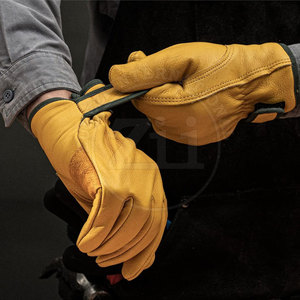 ถุงมือหนังสำหรับฤดูหนาวสไตล์เรียบกันลมกันลมถุงมือขับรถสำหรับการตรวจจับเข็ม - Product Image 4